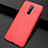 Custodia Silicone Morbida In Pelle Cover S02 per Oppo Reno Ace Rosso