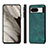 Custodia Silicone Morbida In Pelle Cover S02D per Google Pixel 8 5G Verde