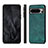 Custodia Silicone Morbida In Pelle Cover S02D per Google Pixel 8 Pro 5G Verde