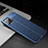 Custodia Silicone Morbida In Pelle Cover S03 per Apple iPhone 14 Pro Blu