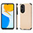 Custodia Silicone Morbida In Pelle Cover S03D per Huawei Honor X7 Oro