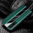 Custodia Silicone Morbida In Pelle Cover S04 per Oppo Find X2 Pro Verde