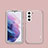 Custodia Silicone Morbida In Pelle Cover S04 per Samsung Galaxy S23 Plus 5G Rosa