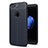 Custodia Silicone Morbida In Pelle Cover S05 per Apple iPhone 8 Plus Blu