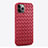 Custodia Silicone Morbida In Pelle Cover S06 per Apple iPhone 13 Pro Rosso