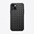 Custodia Silicone Morbida In Pelle Cover S06 per Apple iPhone 15 Nero