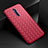 Custodia Silicone Morbida In Pelle Cover S07 per Oppo Reno2 Rosso