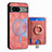 Custodia Silicone Morbida In Pelle Cover SD1 per Google Pixel 7 5G Rosa