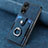 Custodia Silicone Morbida In Pelle Cover SD1 per Oppo A98 5G Blu