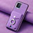 Custodia Silicone Morbida In Pelle Cover SD1 per Samsung Galaxy A03 Viola