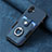 Custodia Silicone Morbida In Pelle Cover SD1 per Samsung Galaxy M04 Blu