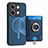 Custodia Silicone Morbida In Pelle Cover SD1 per Xiaomi Redmi Note 13 5G Blu