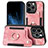 Custodia Silicone Morbida In Pelle Cover SD10 per Apple iPhone 13 Pro Max Rosa