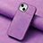 Custodia Silicone Morbida In Pelle Cover SD13 per Apple iPhone 13 Lavanda