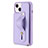 Custodia Silicone Morbida In Pelle Cover SD14 per Apple iPhone 15