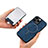 Custodia Silicone Morbida In Pelle Cover SD18 per Apple iPhone 15 Pro