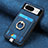Custodia Silicone Morbida In Pelle Cover SD2 per Google Pixel 8 5G Blu