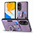 Custodia Silicone Morbida In Pelle Cover SD2 per Huawei Honor X7 Lavanda