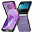 Custodia Silicone Morbida In Pelle Cover SD2 per Motorola Moto Razr 40 Ultra 5G Lavanda