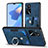 Custodia Silicone Morbida In Pelle Cover SD2 per Oppo A16s Blu