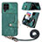 Custodia Silicone Morbida In Pelle Cover SD2 per Samsung Galaxy M12 Verde