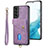 Custodia Silicone Morbida In Pelle Cover SD2 per Samsung Galaxy S23 Plus 5G Lavanda