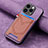 Custodia Silicone Morbida In Pelle Cover SD3 per Apple iPhone 13 Pro Max Lavanda