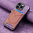 Custodia Silicone Morbida In Pelle Cover SD3 per Apple iPhone 14 Pro Lavanda