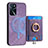 Custodia Silicone Morbida In Pelle Cover SD3 per Oppo A16 Lavanda