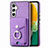 Custodia Silicone Morbida In Pelle Cover SD3 per Samsung Galaxy A04s Viola