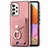 Custodia Silicone Morbida In Pelle Cover SD3 per Samsung Galaxy A32 4G Rosa