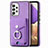 Custodia Silicone Morbida In Pelle Cover SD3 per Samsung Galaxy M32 5G Viola