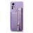 Custodia Silicone Morbida In Pelle Cover SD3 per Xiaomi Redmi Note 12S Viola