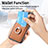 Custodia Silicone Morbida In Pelle Cover SD4 per Apple iPhone 15 Pro