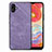 Custodia Silicone Morbida In Pelle Cover SD4 per Samsung Galaxy A04E Viola