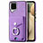 Custodia Silicone Morbida In Pelle Cover SD4 per Samsung Galaxy A12 5G Viola