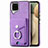 Custodia Silicone Morbida In Pelle Cover SD4 per Samsung Galaxy A12 Viola