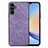 Custodia Silicone Morbida In Pelle Cover SD4 per Samsung Galaxy A34 5G Lavanda