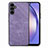 Custodia Silicone Morbida In Pelle Cover SD4 per Samsung Galaxy A54 5G Lavanda