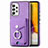 Custodia Silicone Morbida In Pelle Cover SD4 per Samsung Galaxy A72 4G Viola