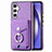 Custodia Silicone Morbida In Pelle Cover SD5 per Samsung Galaxy Quantum4 5G Lavanda