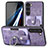 Custodia Silicone Morbida In Pelle Cover SD5 per Samsung Galaxy S23 Plus 5G Lavanda