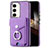 Custodia Silicone Morbida In Pelle Cover SD7 per Samsung Galaxy S24 5G Lavanda