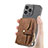 Custodia Silicone Morbida In Pelle Cover SD8 per Apple iPhone 15 Pro