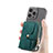 Custodia Silicone Morbida In Pelle Cover SD8 per Apple iPhone 15 Pro Max Verde