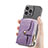Custodia Silicone Morbida In Pelle Cover SD8 per Apple iPhone 15 Pro Viola