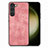 Custodia Silicone Morbida In Pelle Cover SD8 per Samsung Galaxy S23 Plus 5G Lavanda