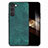 Custodia Silicone Morbida In Pelle Cover SD8 per Samsung Galaxy S24 5G Verde