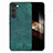 Custodia Silicone Morbida In Pelle Cover SD8 per Samsung Galaxy S24 Plus 5G Verde