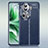 Custodia Silicone Morbida In Pelle Cover WL1 per Oppo Reno11 Pro 5G Blu
